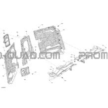 Habitacle - Mur Coupe-Feu pour Can-am Toutes les cylindrées 2022 Maverick Turbo RR - XRC - CE