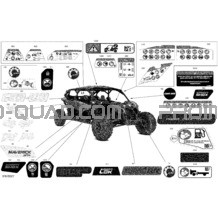 Carrosserie - Décalques pour Can-am Toutes les cylindrées 2022 Maverick MAX Turbo RR - XRS - CE