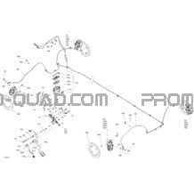 Mécanique - Frein Système pour Can-am Toutes les cylindrées 2022 Traxter T HD7 - BASE - T Regulation