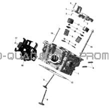 ROTAX - Culasse pour Can-am Toutes les cylindrées 2022 Traxter T HD7 - XU - T Regulation