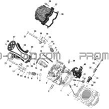 ROTAX - Culasse Avant pour Can-am Toutes les cylindrées 2022 Traxter T HD9 - BASE - T Regulation