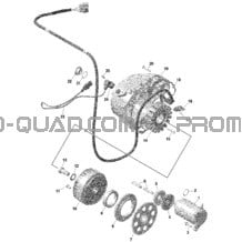 ROTAX - Magnéto et Démarreur Électrique pour Can-am Toutes les cylindrées 2022 Traxter T HD9 - BASE - T Regulation