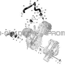 ROTAX - Refroidissement Moteur pour Can-am Toutes les cylindrées 2022 Traxter T HD9 - BASE - T Regulation
