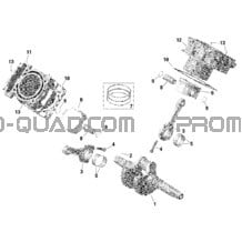 ROTAX - Vilebrequin pour Can-am Toutes les cylindrées 2022 Traxter T HD9 - BASE - T Regulation
