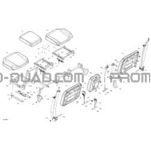 Carrosserie - Sièges - Section Avant pour Can-am Toutes les cylindrées 2022 Traxter T MAX HD10 - DPS - T Regulation