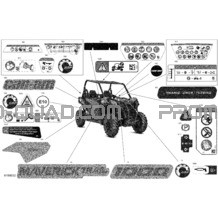 Carrosserie - Décalques pour Can-am Toutes les cylindrées 2022 Maverick Trail 1000 - DPS - T Regulation
