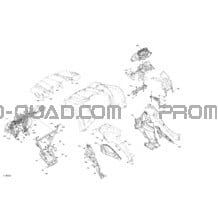 Carrosserie - Section Avant pour Can-am Toutes les cylindrées 2022 Outlander 450 EFI - STD