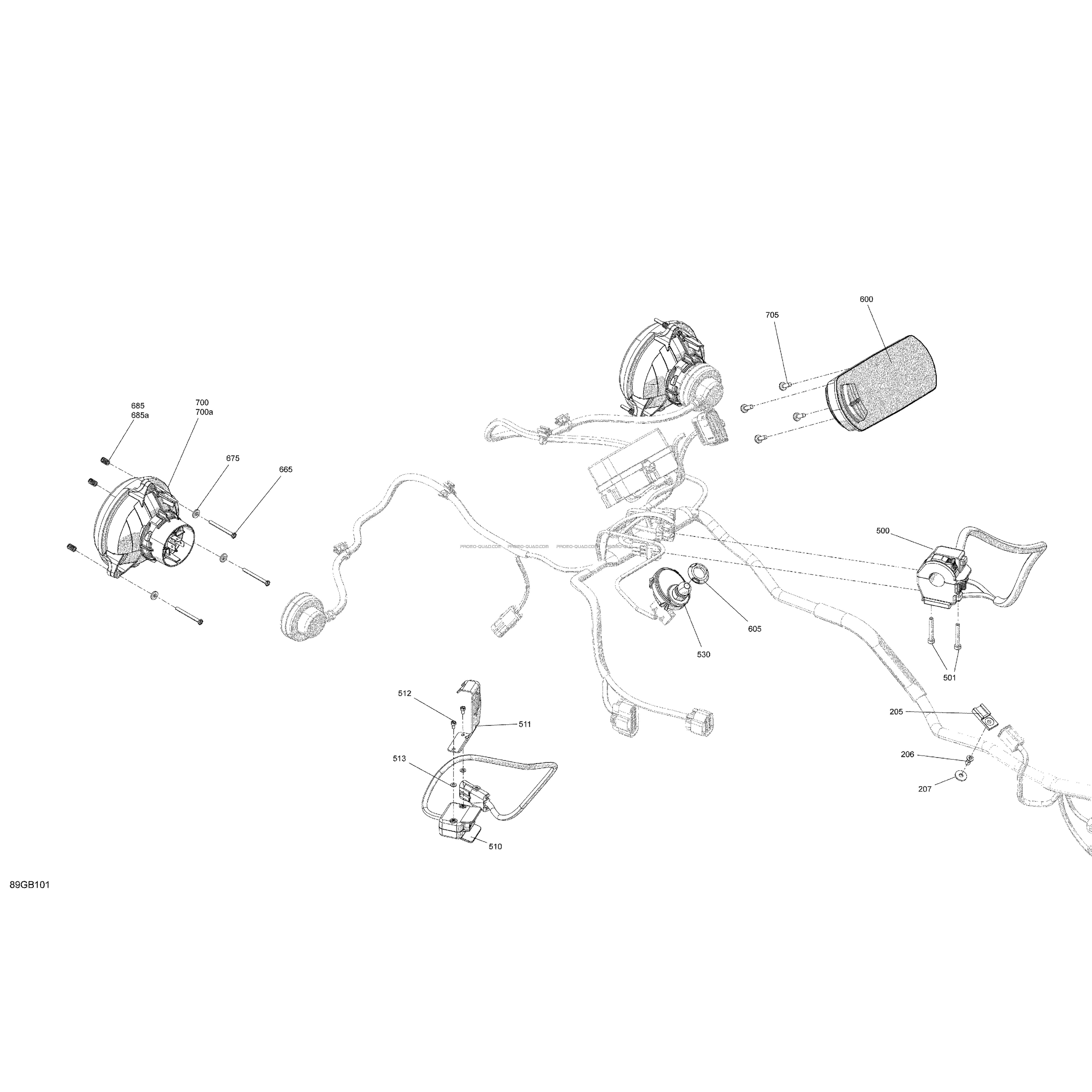 Électrique - Section Avant  Can-am  2022 Toutes les cylindrées  pièces OEMÉlectrique - Section Avant  Can-am  2022 Toutes les cylindrées  pièces OEM