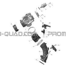Rotax - Collecteur Admission Air Et Carter De Papillon - 1 pour Can-am Toutes les cylindrées 2022 Outlander 450 EFI - DPS
