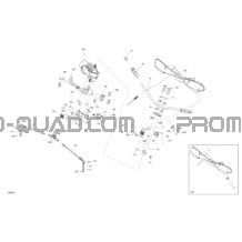 Mécanique - Direction pour Can-am Toutes les cylindrées 2022 Outlander 450 EFI - Mossy Oak Edition