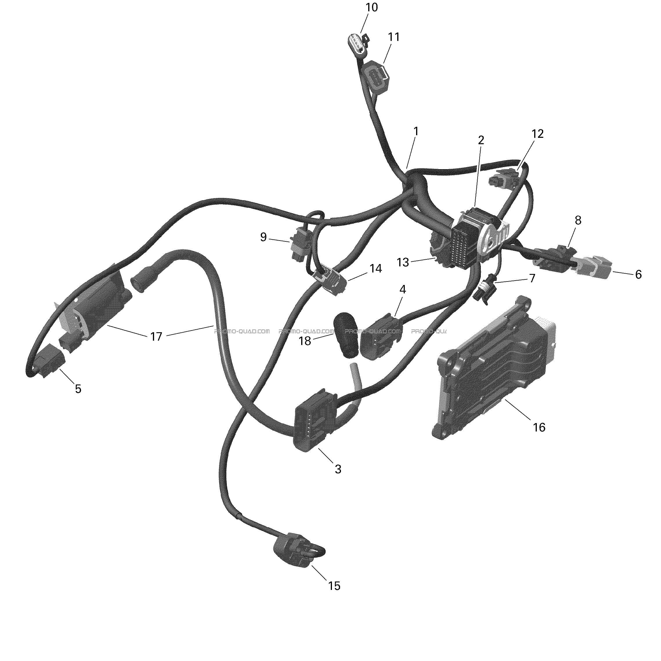 Rotax - Câblage Moteur Et Module Électronique - 3  Can-am  2022 Toutes les cylindrées  Original parts OEMRotax - Câblage Moteur Et Module Électronique - 3  Can-am  2022 Toutes les cylindrées  Original parts OEM