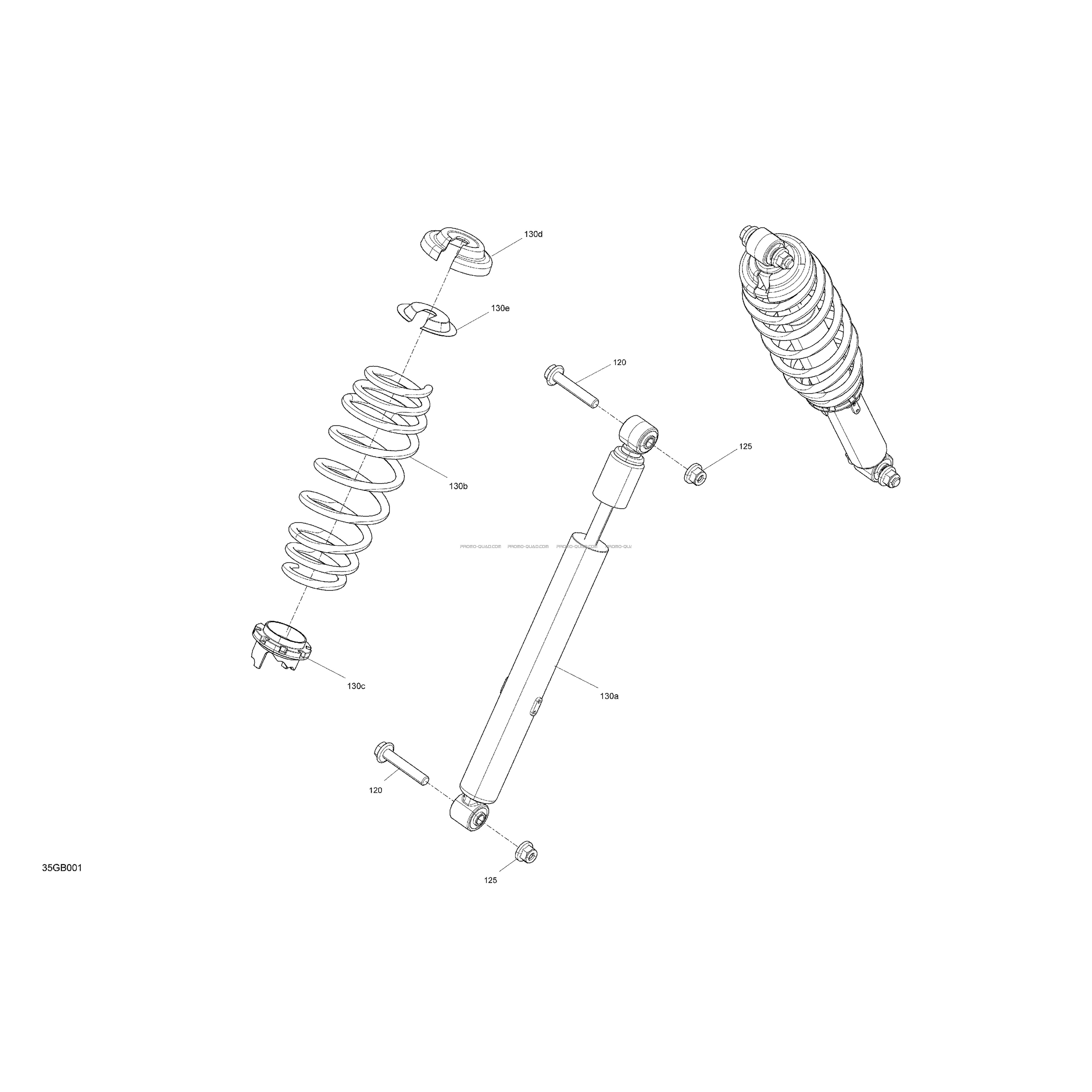 Suspension - Amortisseurs Avant  Can-am  2022 Toutes les cylindrées  Original parts OEMSuspension - Amortisseurs Avant  Can-am  2022 Toutes les cylindrées  Original parts OEM