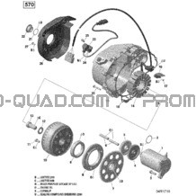 Rotax - Magnéto et Démarreur Électrique - 420W pour Can-am Toutes les cylindrées 2022 Outlander MAX 570 EFI - STD - (2ENA)  Amérique du Nord