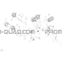 Électrique - Section Avant pour Can-am Toutes les cylindrées 2022 Outlander 650 EFI - STD
