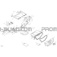 Carrosserie - Coffre À Bagage Avant pour Can-am Toutes les cylindrées 2022 Outlander 650 EFI - XMR