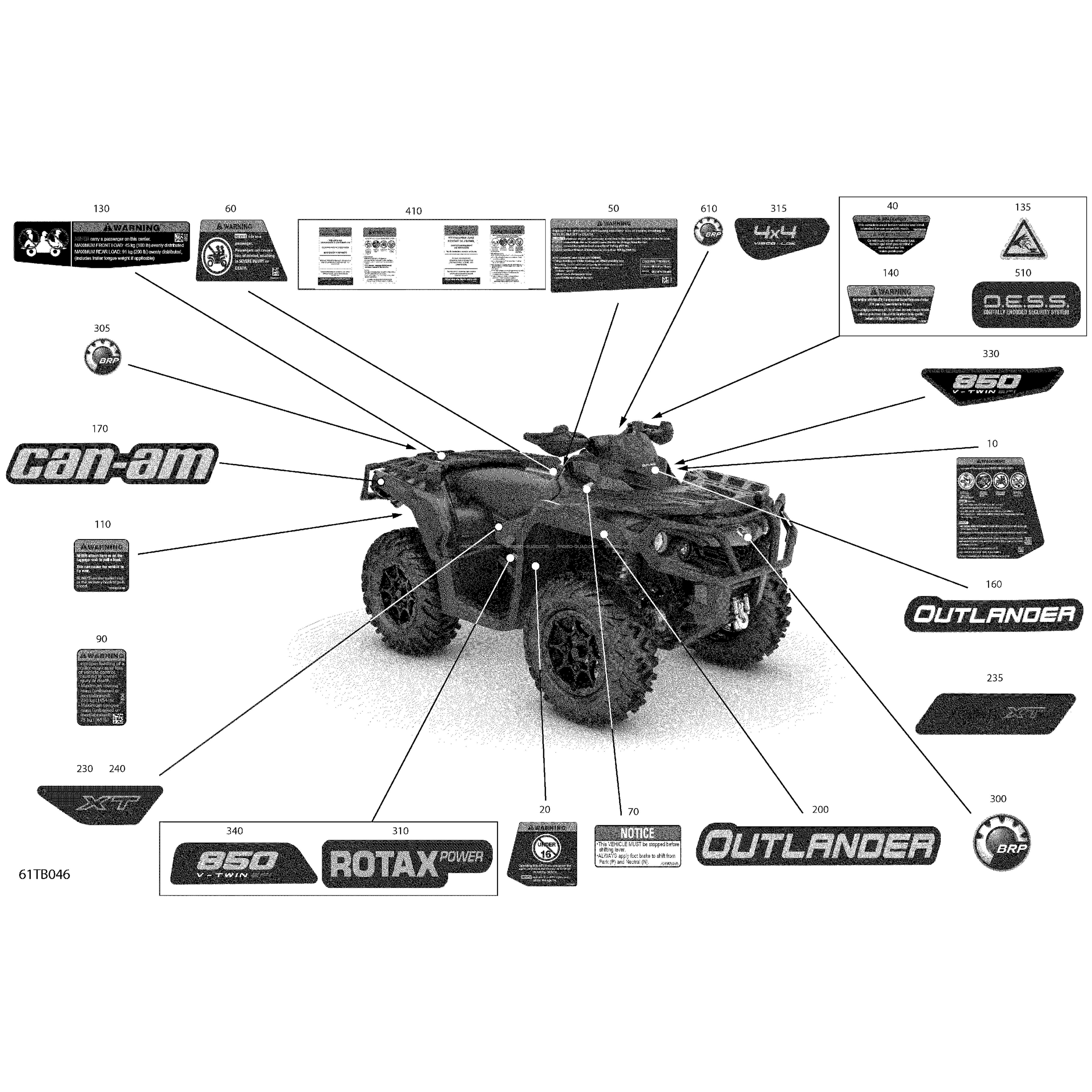 Carrosserie - Décalques  Can-am  2022 Toutes les cylindrées  pièces OEMCarrosserie - Décalques  Can-am  2022 Toutes les cylindrées  pièces OEM