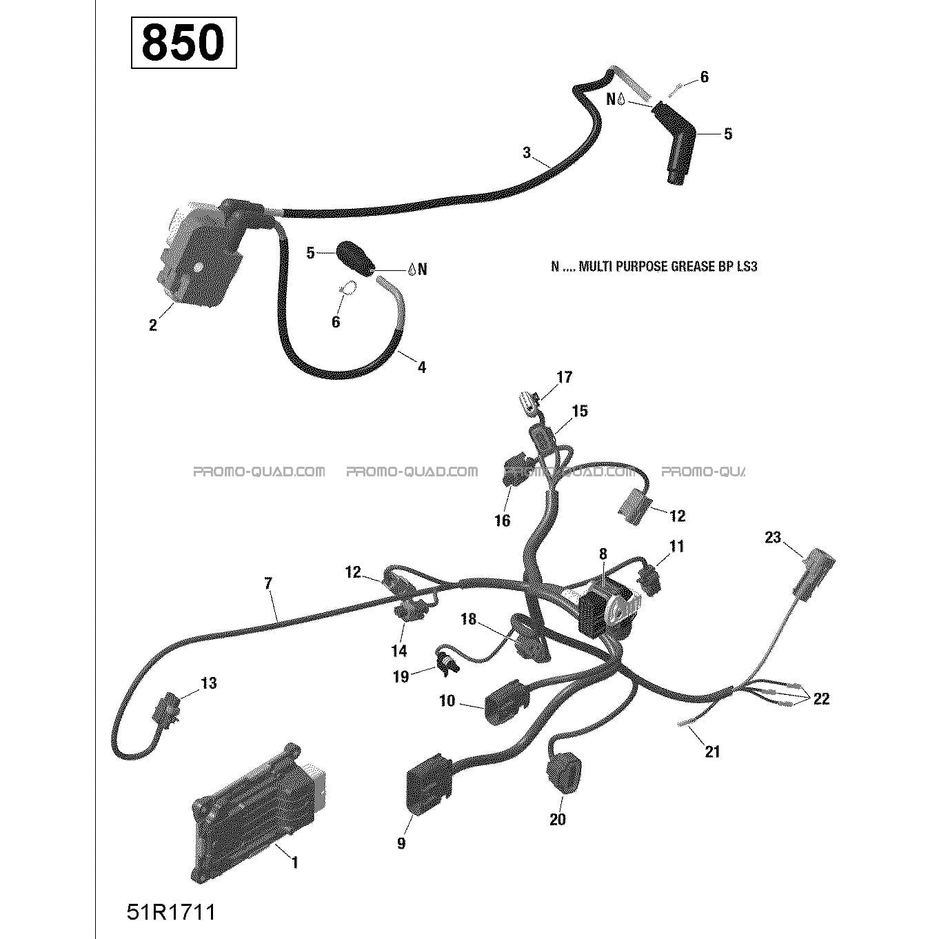 Rotax - Câblage Moteur et Module Électronique - XMR  Can-am  2022 Toutes les cylindrées  Original parts OEMRotax - Câblage Moteur et Module Électronique - XMR  Can-am  2022 Toutes les cylindrées  Original parts OEM