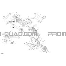 Engine - Exhaust pour Can-am Toutes les cylindrées 2022 Outlander 850 EFI - XMR