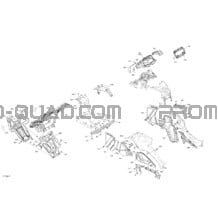 Carrosserie - Section Avant pour Can-am Toutes les cylindrées 2022 Outlander 850 EFI - XMR