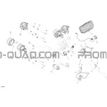 Électrique - Section Avant pour Can-am Toutes les cylindrées 2022 Outlander 1000R EFI - XMR