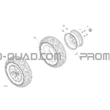 Entraînement - Roues Avants pour Can-am Toutes les cylindrées 2022 Outlander MAX 1000R EFI - LTD