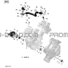 Rotax - Refroidissement Moteur - 570 EFI pour Can-am Toutes les cylindrées 2022 Renegade 570 EFI - STD