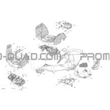 Carrosserie - Section Arrière pour Can-am Toutes les cylindrées 2022 Renegade 850 EFI - STD