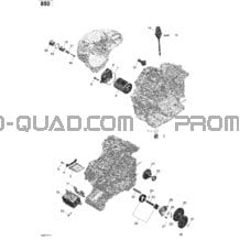 Rotax - Lubrification du Moteur - 850 EFI pour Can-am Toutes les cylindrées 2022 Renegade 850 EFI - XXC