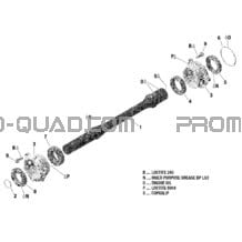 Rotax - Arbre Entraînement pour Can-am Toutes les cylindrées 2022 Renegade 1000R EFI - XXC