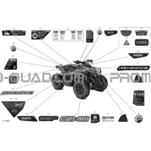 Carrosserie - Décalques pour Can-am Toutes les cylindrées 2022 Renegade 1000R EFI - XXC