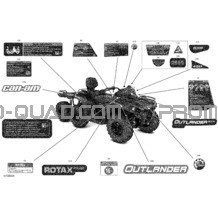 Carrosserie - Décalques pour Can-am Toutes les cylindrées 2022 Outlander MAX 6X6 - 450 EFI - DPS