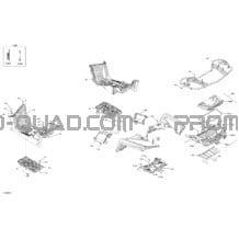 Carrosserie - Section Arrière pour Can-am Toutes les cylindrées 2022 Outlander MAX 6X6 - 450 EFI - DPS