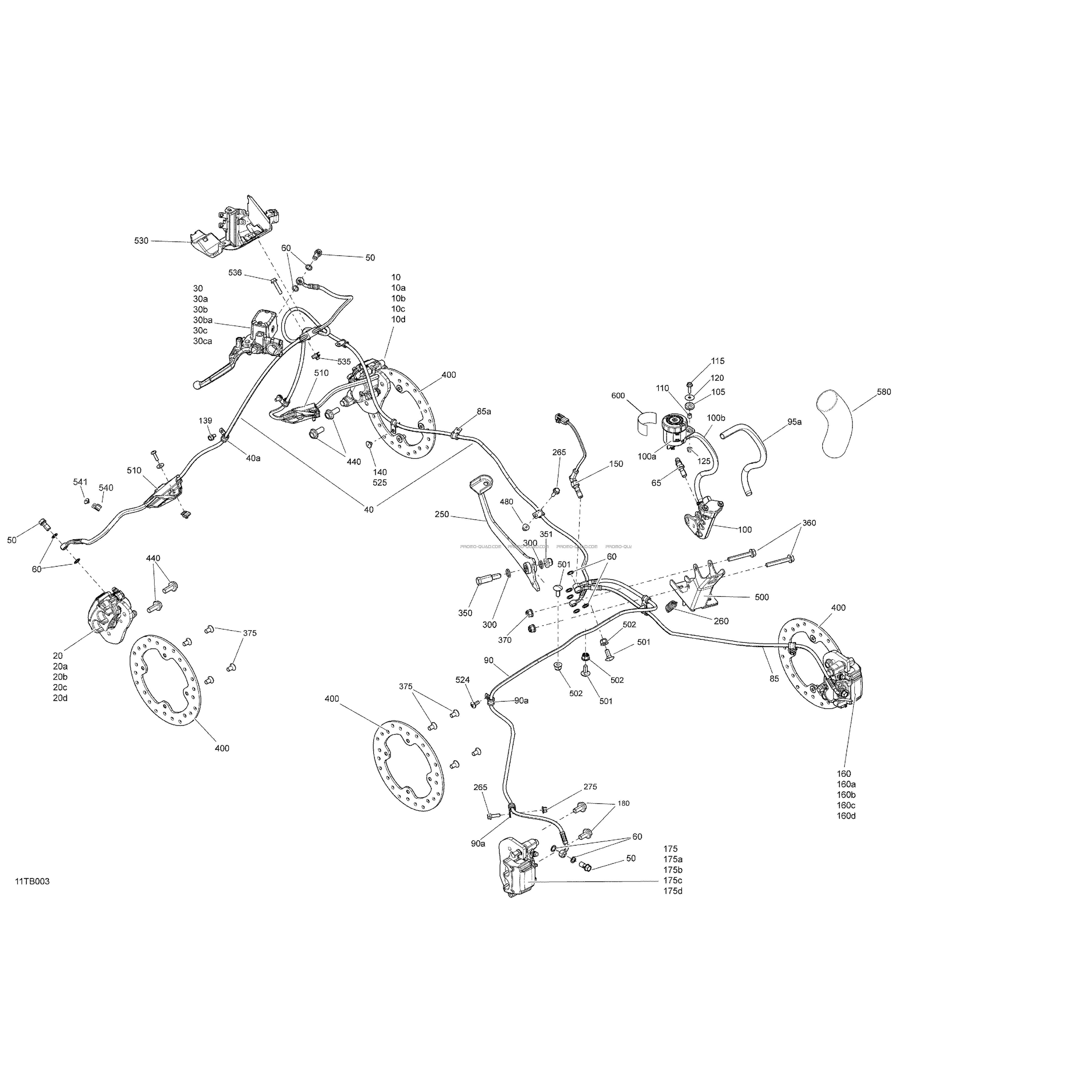 Mécanique - Système Frein  Can-am  2022 Toutes les cylindrées  Original parts OEMMécanique - Système Frein  Can-am  2022 Toutes les cylindrées  Original parts OEM