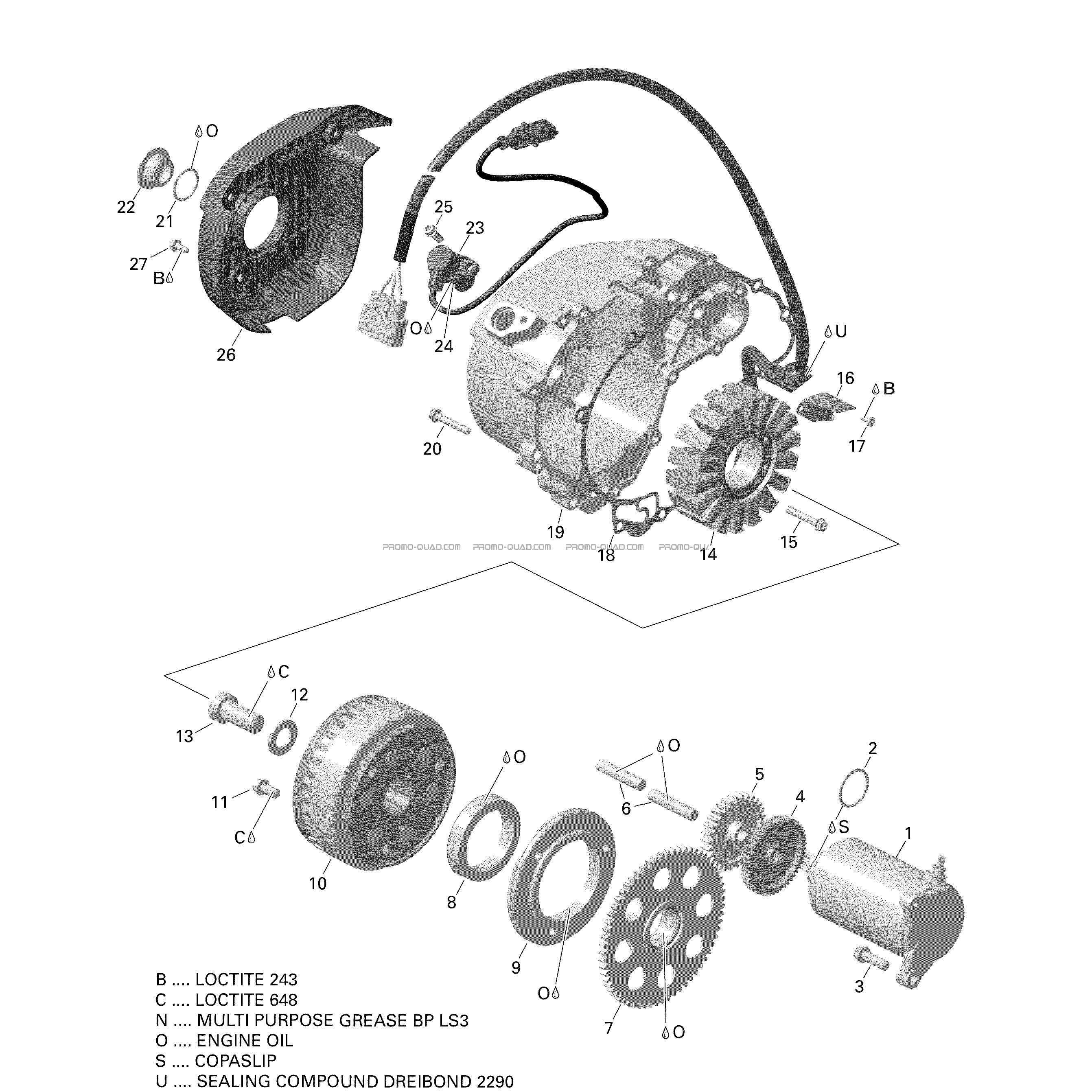 Rotax - Magnéto Et Démarreur Électrique  Can-am  2022 Toutes les cylindrées  Original parts OEMRotax - Magnéto Et Démarreur Électrique  Can-am  2022 Toutes les cylindrées  Original parts OEM