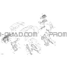 Carrosserie - Section Avant pour Can-am Toutes les cylindrées 2022 Outlander MAX 570 EFI - STD