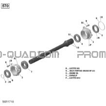 Rotax - Arbre Entraînement - 570 EFI pour Can-am Toutes les cylindrées 2022 Outlander MAX 570 EFI - DPS
