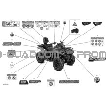 Carrosserie - Décalques pour Can-am Toutes les cylindrées 2022 Outlander MAX 570 EFI - DPS