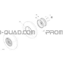 Entraînement - Roues Avants pour Can-am Toutes les cylindrées 2022 Outlander 650 EFI - XU