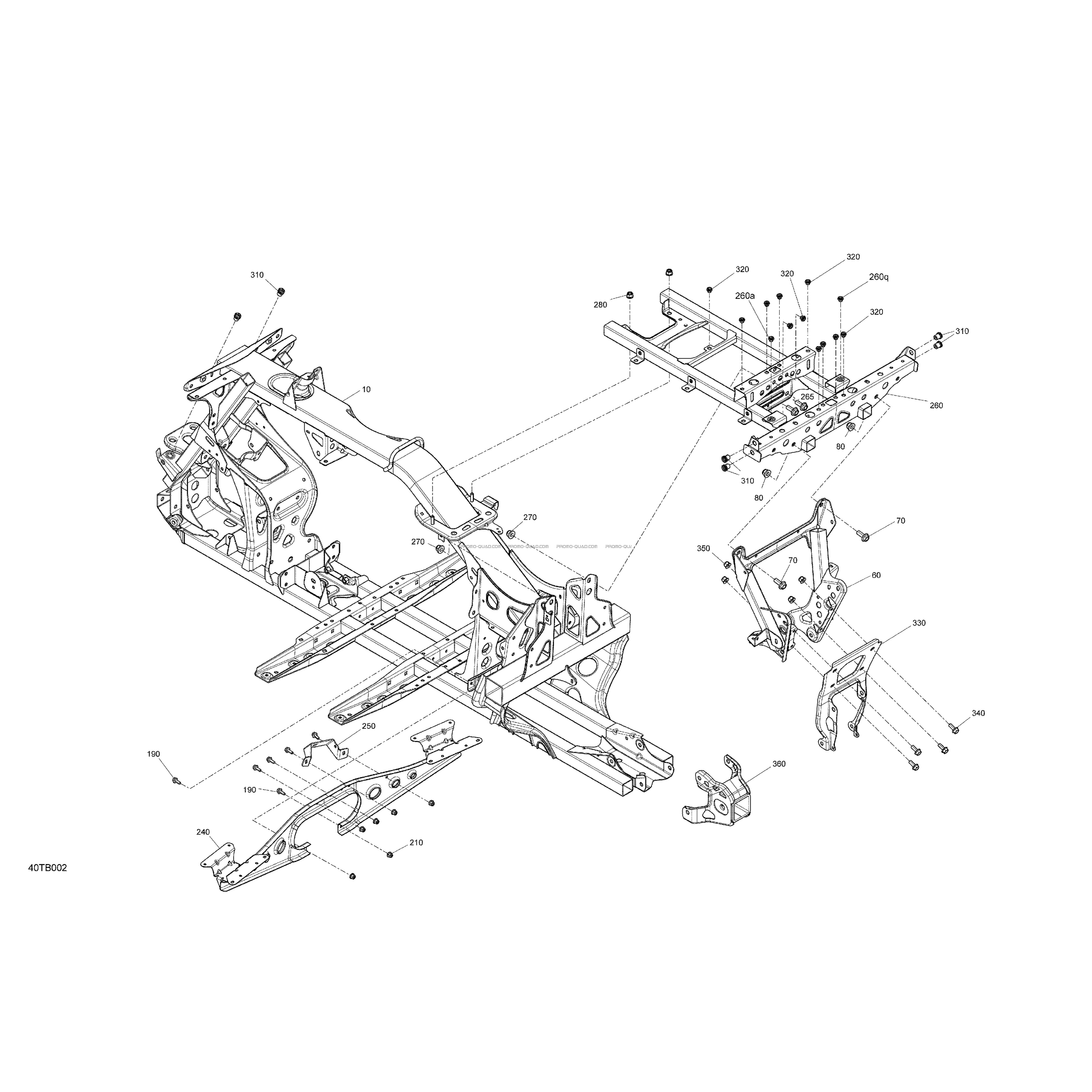 Châssis - Système  Can-am  2022 Toutes les cylindrées  Original parts OEMChâssis - Système  Can-am  2022 Toutes les cylindrées  Original parts OEM