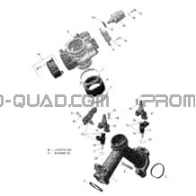 Rotax - Collecteur Admission Air Et Carter De Papillon - V1 pour Can-am Toutes les cylindrées 2022 Outlander MAX 650 EFI - XT