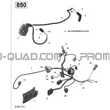 Rotax - Câblage Moteur et Module Électronique pour Can-am Toutes les cylindrées 2022 Outlander MAX 850 EFI - XT