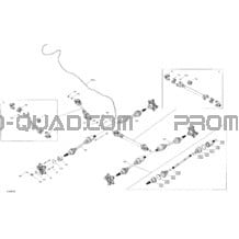 Entraînement - Arrière - Pièces Communes pour Can-am Toutes les cylindrées 2022 Outlander MAX 6X6 - 450 EFI - DPS