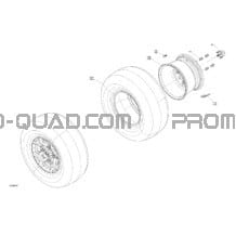 Entraînement - Roues Arrières pour Can-am Toutes les cylindrées 2022 Outlander MAX 6X6 - 450 EFI - DPS