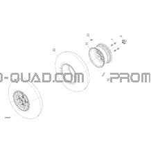 Entraînement - Roues Avants pour Can-am Toutes les cylindrées 2022 Outlander MAX 6X6 - 450 EFI - DPS