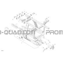 Châssis - Système - Section Arrière pour Can-am Toutes les cylindrées 2022 Outlander MAX 6X6 - 450 EFI - DPS