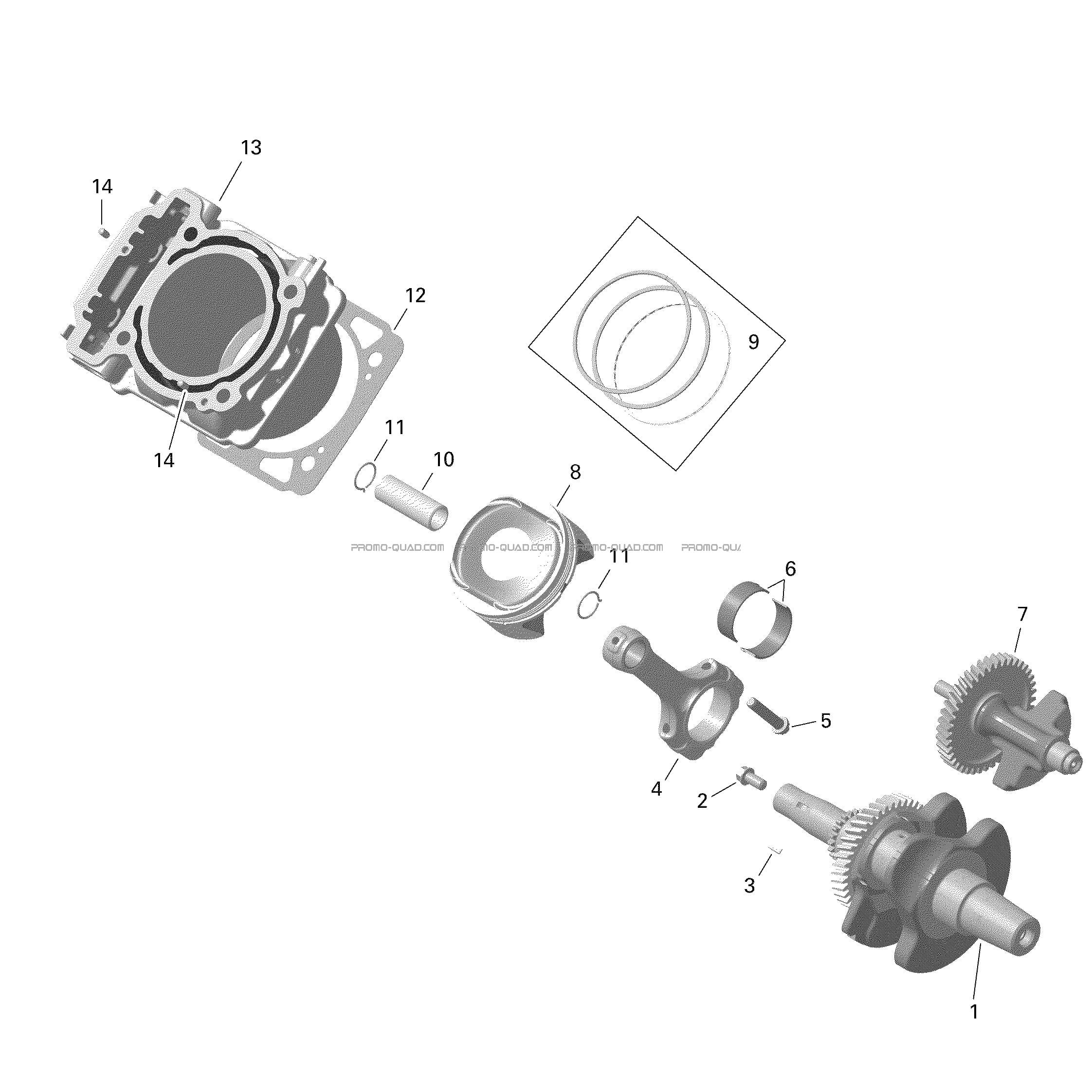 Rotax - Cylindre  Can-am  2022 Toutes les cylindrées  pièces OEMRotax - Cylindre  Can-am  2022 Toutes les cylindrées  pièces OEM