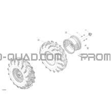 Entraînement - Roues Arrières pour Can-am Toutes les cylindrées 2022 Outlander 450 EFI - XU - CE