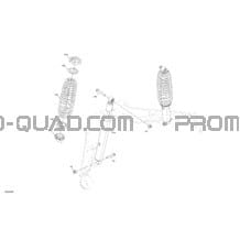 Suspension - Amortisseurs Arrières pour Can-am Toutes les cylindrées 2022 Outlander 450 EFI - XU - CE