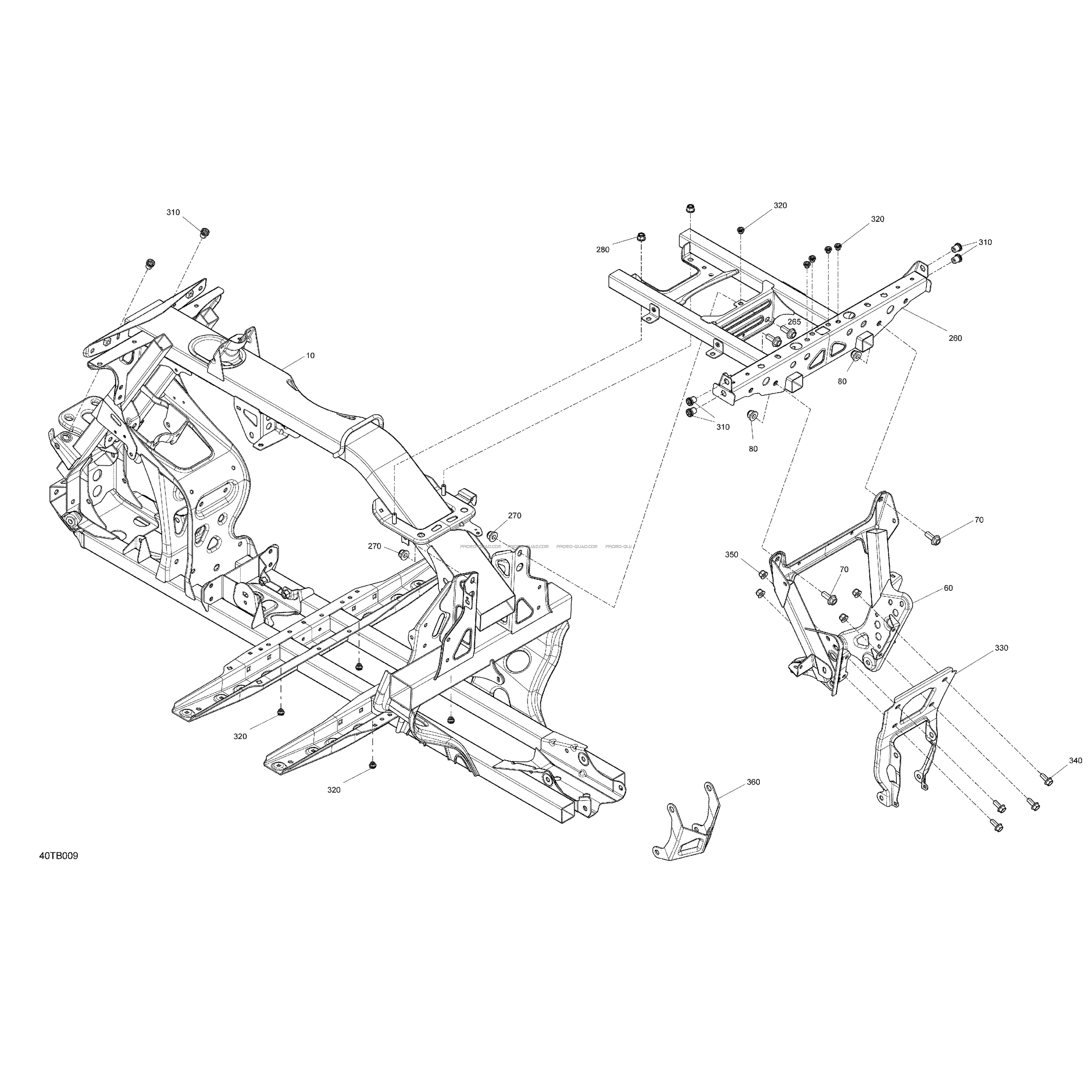 Châssis - Système  Can-am  2022 Toutes les cylindrées  Original parts OEMChâssis - Système  Can-am  2022 Toutes les cylindrées  Original parts OEM
