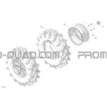 Entraînement - Roues Arrières pour Can-am Toutes les cylindrées 2022 Outlander 1000R EFI - XMR - CE